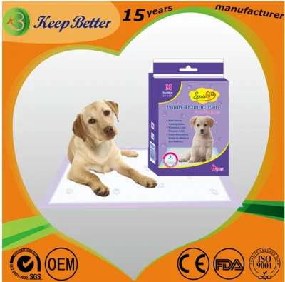 Pet Incontinence Quilted Top Layer Disposable Pet Mat Potty Piddle Pads Paws Printing