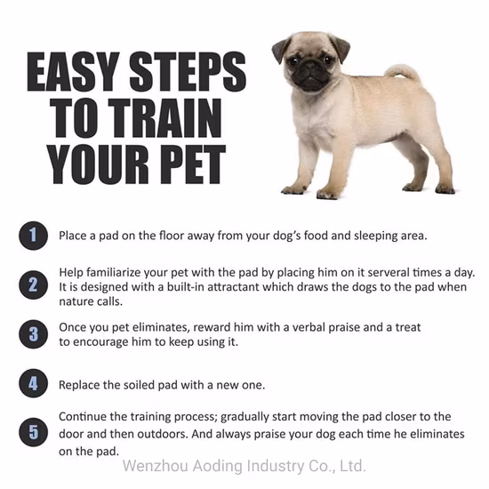 Direct Factory Sale Customized Dog Pee Pad Disposable Pet Puppy Diaper