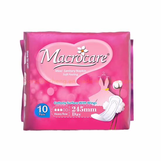 Top Quality Perforated Cotton Sanitary Pads Disposable Thick Ladies Sanitary Pads