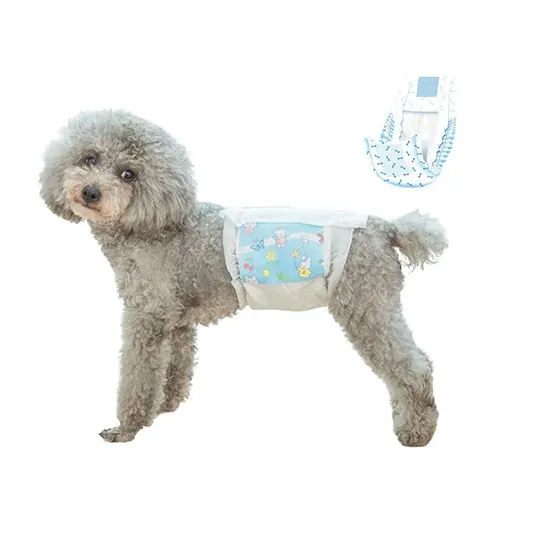 OEM ODM Custom Disposable Female Fiber Fluff Pulp Free Sample Leak Guard Male Menstrual Dog Diapers for Pets 