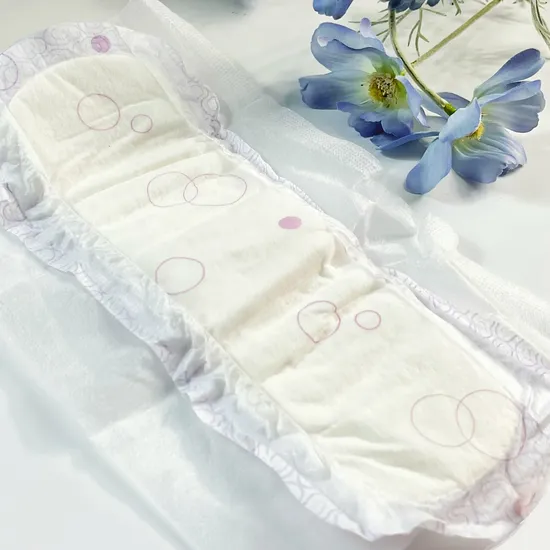 OEM China Factory Lady Care Cotton Soft High Absorbency Disposable Sanitary Napkin Grade a Menstrual Period Hygienic Women Pad with Leak Guard 