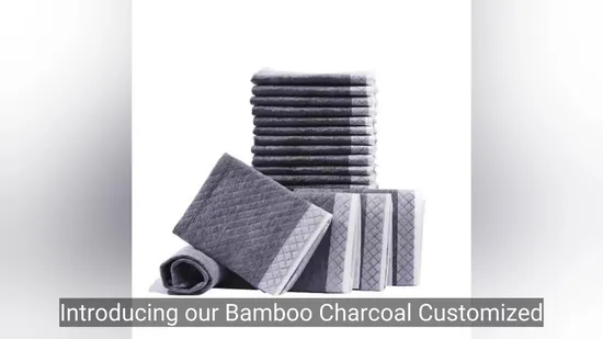 Bamboo Charcoal Customized Disposable Underpad Dog PEE Pet Puppy Training Pad 